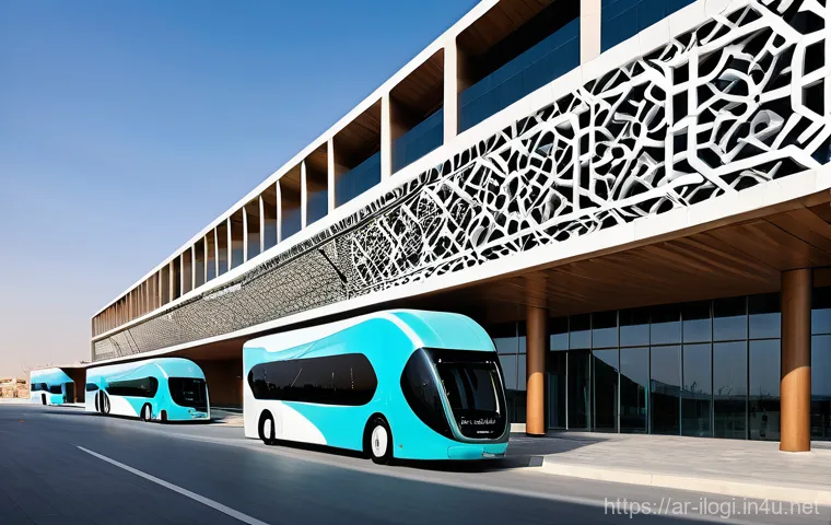 국제물류사의 글로벌 진출 사례 - **Global Connectivity Hub in a Middle Eastern Metropolis**
    "An ultra-modern, expansive logistics...